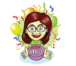 Jaidee Undaa cute Thai sticker #5421467