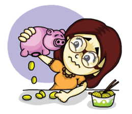 Jaidee Undaa cute Thai sticker #5421468