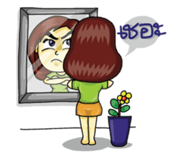 Jaidee Undaa cute Thai sticker #5421470