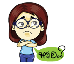 Jaidee Undaa cute Thai sticker #5421475