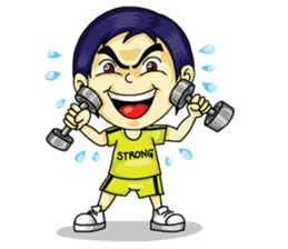 Jaidee Undaa cute Thai sticker #5421482