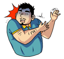 Beefy guy's ordinary days sticker #5493878