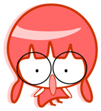 Pink girl and dog bark sticker #5631623