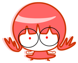 Pink girl and dog bark sticker #5631631