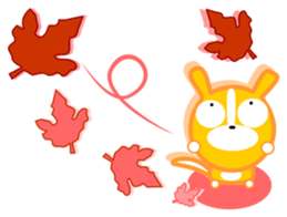 Pink girl and dog bark sticker #5631638