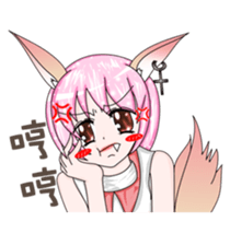 The lock and Ms. Hu enriches the emotion sticker #5837807