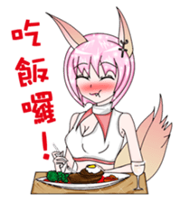 The lock and Ms. Hu enriches the emotion sticker #5837815