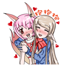 The lock and Ms. Hu enriches the emotion sticker #5837828