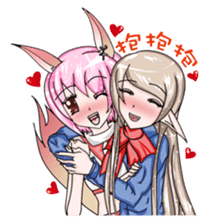 The lock and Ms. Hu enriches the emotion sticker #5837828