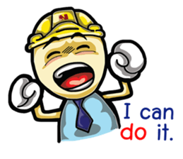 Engineer Cute English sticker #5918976