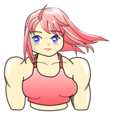 Beautiful Muscle Girl sticker #5932192