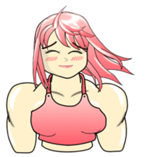 Beautiful Muscle Girl sticker #5932195
