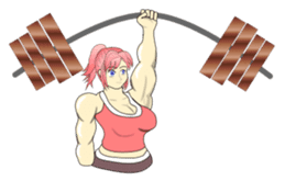 Beautiful Muscle Girl sticker #5932196