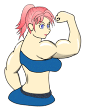 Beautiful Muscle Girl sticker #5932200