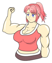 Beautiful Muscle Girl sticker #5932202