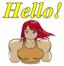 Beautiful Muscle Girl sticker #5932204
