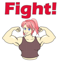 Beautiful Muscle Girl sticker #5932206