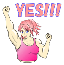 Beautiful Muscle Girl sticker #5932208