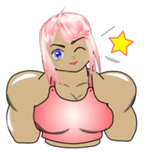Beautiful Muscle Girl sticker #5932214