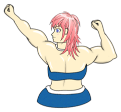 Beautiful Muscle Girl sticker #5932215