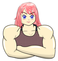 Beautiful Muscle Girl sticker #5932220