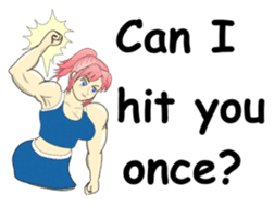 Beautiful Muscle Girl sticker #5932224