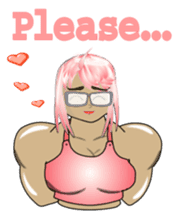 Beautiful Muscle Girl sticker #5932227