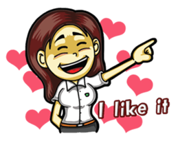 Jaidee love to chat English sticker #6035584