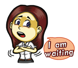 Jaidee love to chat English sticker #6035586