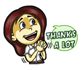 Jaidee love to chat English sticker #6035587