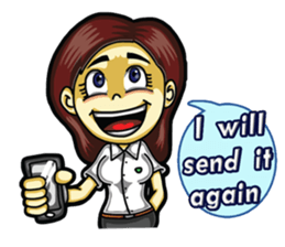 Jaidee love to chat English sticker #6035591