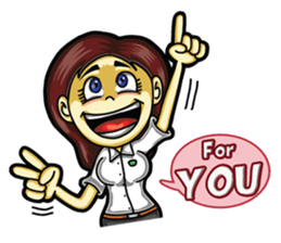 Jaidee love to chat English sticker #6035593