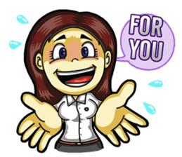 Jaidee love to chat English sticker #6035612