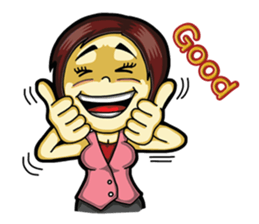 Jaidee Office Worker English sticker #6153019