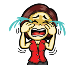 Jaidee Office Worker English sticker #6153022