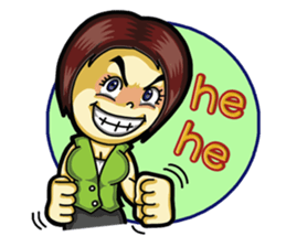 Jaidee Office Worker English sticker #6153023