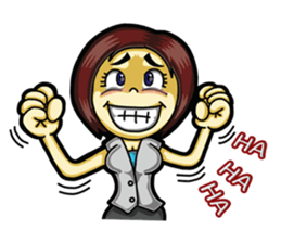 Jaidee Office Worker English sticker #6153025