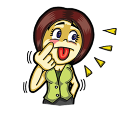 Jaidee Office Worker English sticker #6153028