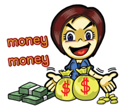 Jaidee Office Worker English sticker #6153030