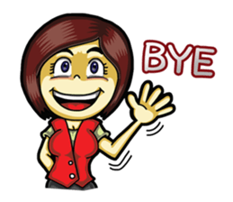 Jaidee Office Worker English sticker #6153032