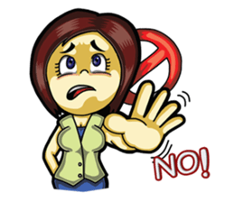 Jaidee Office Worker English sticker #6153033