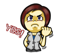 Jaidee Office Worker English sticker #6153035