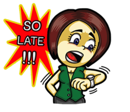 Jaidee Office Worker English sticker #6153036