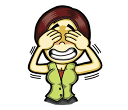 Jaidee Office Worker English sticker #6153038