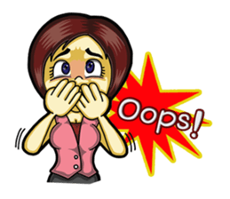 Jaidee Office Worker English sticker #6153039