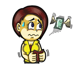 Jaidee Office Worker English sticker #6153040