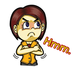 Jaidee Office Worker English sticker #6153041