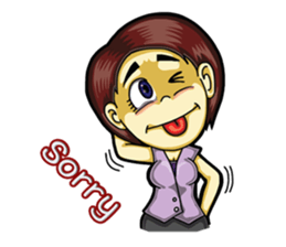 Jaidee Office Worker English sticker #6153043