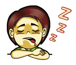 Jaidee Office Worker English sticker #6153045