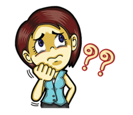 Jaidee Office Worker English sticker #6153047